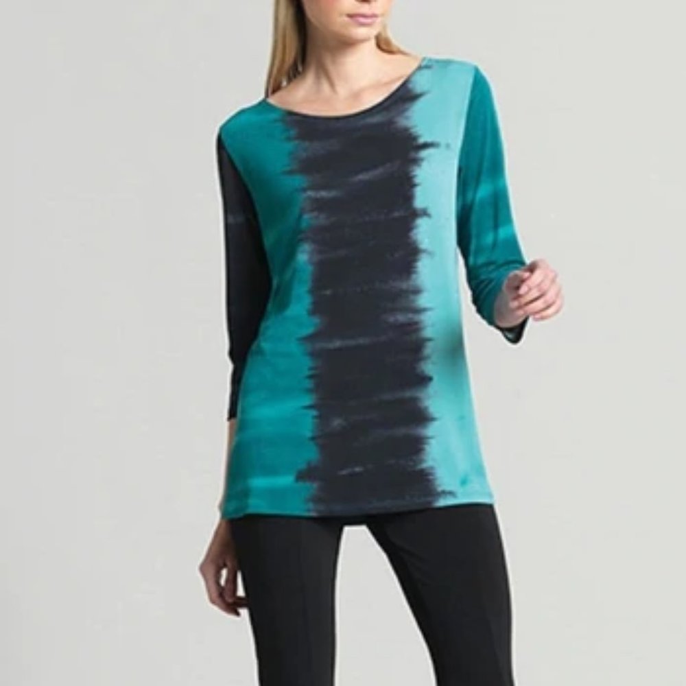 NWT aqua green Clara Sunwoo ombre tunic top Small, Medium